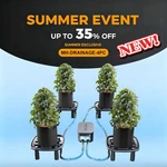 Mars Hydro Auto-drainage System With 4-PACK Runoff Trays Water Pump Grow Bags. Fixed Price $75.99.