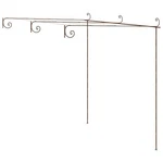 Pergola Garden Arbor Patio Shelter Lean To Antique Brown Iron Vidaxl. Fixed Price $176.99.