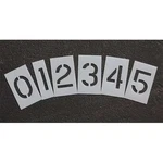 Rae STL-116-8080 Pavement Stencil, Number Set, Thru 9, Blanks, In Character. Fixed Price $105.99.