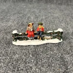 Dept 56 New England Village Holly Split Rail Fence With Children #52723 W/ Box. Fixed Price $15.00.