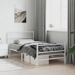 Metal Frame With Headboard Mattress Foundation Bedroom Furniture Vidaxl. Fixed Price $152.99.