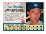 1962 Post #95, Gene Stephens, K. C. Athletics, Born Jan. Tape. Fixed Price $5.50.