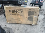 Fency Privacy Screen Black Outdoor Garden Fencing. Fixed Price $77.00.