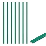 48 In. Chain Link Fence Green Galvanized Steel Flat Tension Bar (pack Of 20). Fixed Price $270.31.