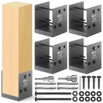 Deck Post Base 6X6 Stainless Steel Anchor Bracket 4PACK Dark Gray Brukid Actual. Fixed Price $259.99.