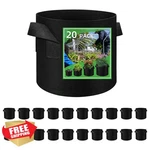 Litlandstar 20PK 3 Gallon Grow Bags, Breathable Felt Garden Pots. Fixed Price $44.99.