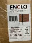 Enclo Privacy Screens Richmond No Dig Wood Panels 38.625X 42.125. Fixed Price $119.99.