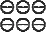Uxcell 6 Pcs T-shirt Clips, Wood Scarf Ring Round Tie 75MM, Black. Fixed Price $9.11.