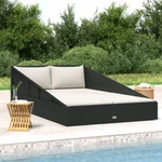 Garden Bed Black 43.3"X78.7" Poly Rattan. Fixed Price $383.82.
