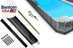 Pool Fence Diy By Life Saver Fencing Section Kit, 4 X 12-FEET, Black. Fixed Price $154.28.