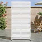 Metal Privacy Screen Outdoor 72 X 35 White Louvered Freestanding Casaphoria. Fixed Price $209.99.