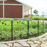 Decorative Black Garden Fencing - 24IN H X 16FT Metal Wire Edging Panels. Fixed Price $179.99.