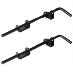 2 Pack 14" Black Cane Bolt Gate Latch, Steel Ground Slide Drop Rod For Barn F.... Fixed Price $26.37.