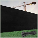 Colourtree 6' X Black Fence Privacy Windscreen 50',. Fixed Price $99.46.