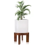 Hismocal Wood Stand Indoor/outdoor For Plants, Large Size Grain. Fixed Price $21.82.