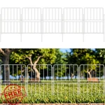 Shoplala White Metal Garden Fence 10 Panels 12.5"X16.5" Animal Barrier. Fixed Price $43.49.