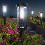 Bitpott Bright Solar Pathway Lights, 2 Pack, Cool White. Fixed Price $33.87.