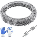 Vevor 98FT Razor Fencing, Rolls BTO-22 Spiral Barbed Wire, 19" Diameter. Fixed Price $58.70.