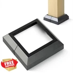 Ajovw 4PK Black Aluminum Deck Post Base Cover 3.5" Split. Fixed Price $70.99.