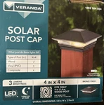 New Veranda 1002 964 064 Bronze Integrated Led Durable Solar Post Cap 4X4. Fixed Price $12.00.