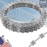 Razor Wires Barbed Fence 50/325FT 1 Roll Galvanized. Fixed Price $65.70.