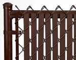Chain Link Brown Double Wall Tube Privacy Slat For 6FT High Fence Bottom Lock. Fixed Price $85.00.