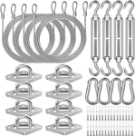 6 Inch Sun Shade Sail Hardware With Cable Wire Rope For Triangle Rectangle Insta. Fixed Price $38.47.