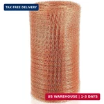 Gisafai 5'' X 100 Ft Copper Mesh Rodent Control Wool For Slugs Rustproof. Fixed Price $43.86.
