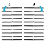 T316 Stainless Steel Lag Stud Hand Swage Left-right Cable Railing For 1/8". Fixed Price $17.99.