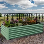 2 Sizes Metal Raised Garden Bed W/galvanized Steel Square Planter Box For. Fixed Price $89.10.