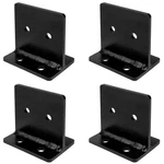 YIDU69Q Pcs 4X4 Concealed Post Base, Heavy Duty Knife Plate Bracket, Gaug.... Fixed Price $44.07.
