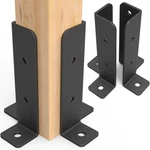 Pcs Adjustable Deck Anchor Brackets Kit - Fit 1.5X1.5 2X2 2X4 4X4 Posts. Fixed Price $28.21.