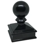 2" Decorex Hardware Aluminium Ball Top Cap For Metal Posts - Black. Fixed Price $12.99.