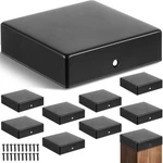 10 Pcs 4X4"FLAT Pyramid Cap For True 3-1/2"X3-1/2"WOOD Posts Black. Fixed Price $27.16.