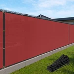 3FT Red Privacy Fence Windscreen Mesh Shade W/ Grommet Garden Patio Pool. Fixed Price $51.19.