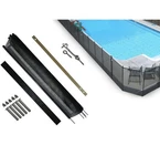 Pool Fence Diy By Life Saver Fencing Section Kit, 4 X 12-FEET, Black. Fixed Price $75.00.