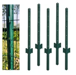 3 Feet Green, Pack Of 5 Metal Fence Post, For 24 Inch High Garden Welded Wire.... Fixed Price $47.86.