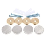 Mirror Screws,brass Cap Decorative NAILS,1",SATIN NICKLE,4 Pack. Fixed Price $25.16.