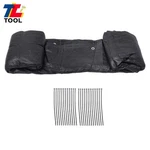 4' X 25' Black Fence Privacy Screen With Aluminum Grommets For Wall Garden Yard. Fixed Price $30.47.