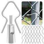 100 Pcs Post Clips Kit, Metal Wire Fence & Drill Chuck, Galvanized S.... Fixed Price $30.34.