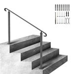 Vevor Wrought Iron Stair Railing Fit 3 Steps Adjustable. Fixed Price $74.90.
