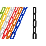 Plastic Safety Chain 2INX100FT Black Uvresistant Outdoor Barrier Link Heavy-duty. Fixed Price $44.41.