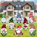 Trewave Christmas Gnome Yard Signs 8 Pcs, Props Stakes, Outdoor Lawn Decorations. Fixed Price $14.47.