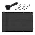 Upgrade Fence Privacy Screen 8X25 Ft Commercial Shade Cover Brass Grommets Dark. Fixed Price $68.98.