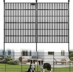 5 No Dig Garden Fence, 40 In(h) X 12.1 Ft(l) Metal Panels, Thickene. Fixed Price $90.99.