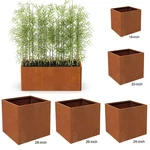 Large Corten Steel Metal Garden Planters Outdoor For Yard Patios. Fixed Price $169.00.
