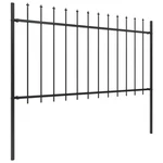 Garden Fence Patio Privacy Screen Wall With Spear Top Steel Black Vidaxl. Fixed Price $37.99.