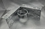 4- Everbilt 2-3/8 Galvanized Steel Chain Link Fence Corner Wood Post Adapter. Fixed Price $15.00.