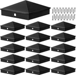 Voittozege 16 Pack 6X6 Black Post Caps Aluminum Pyramid Decorativefence. Fixed Price $90.61.