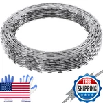Vevor Razor Wire, 98 Ft, Rolls Spiral Barbed Fencing, BTO-22, 19" Diameter. Fixed Price $50.68.